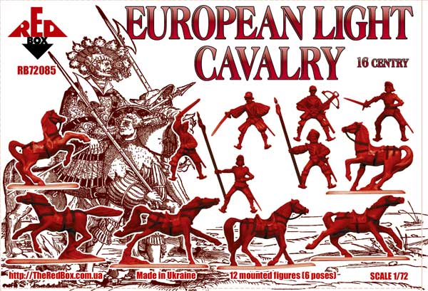 Red Box RB72085 1:72 European light cavalry, 16th century, set 2