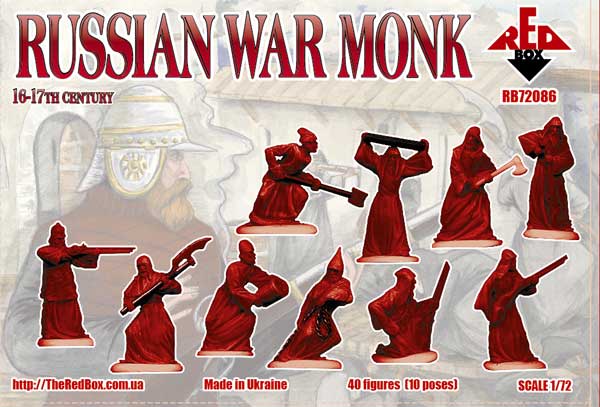 Red Box RB72086 1:72 Soviet war monk, 16-17th century