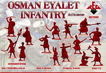 Red Box RB72088 1:72 Osman Eyalet infantry, 16-17th century