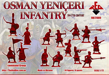 Red Box RB72089 1:72 Osman Yeniceri infantry, 16-17th century