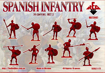 Red Box RB72097 1:72 Spanish Infantry Set 2 16 c.