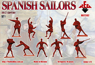 Red Box RB72102 1:72 Spanish Sailors 16-17 century