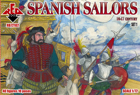 Red Box RB72102 1:72 Spanish Sailors 16-17 century