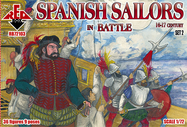 Red Box RB72103 1:72 Spanish Sailors in Battle 16-17 century