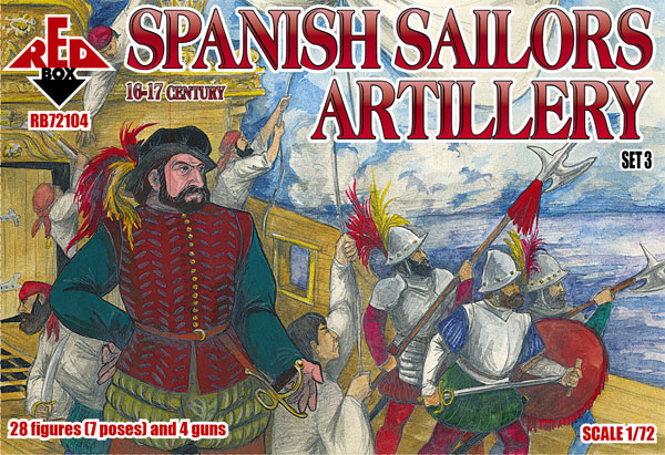 Red Box RB72104 1:72 Spanish Sailors Artillery 16-17 century