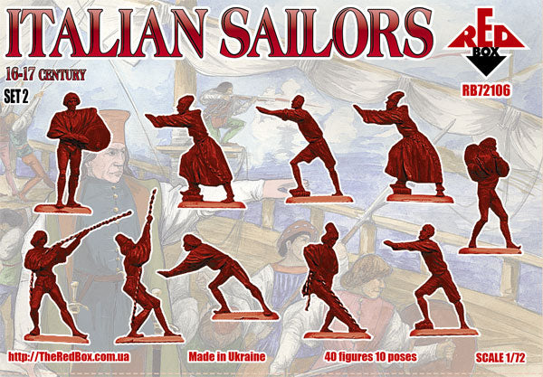 Red Box RB72106 1:72 Italian Sailors 16-17 century