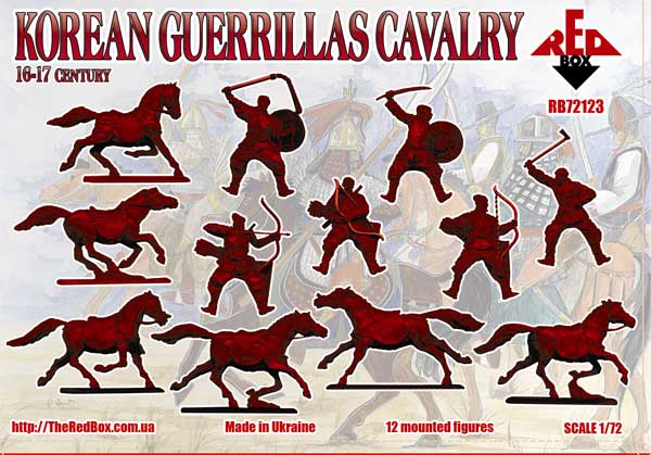Red Box RB72123 1:72 Korean Guerrillas Cavalry 16-17 century