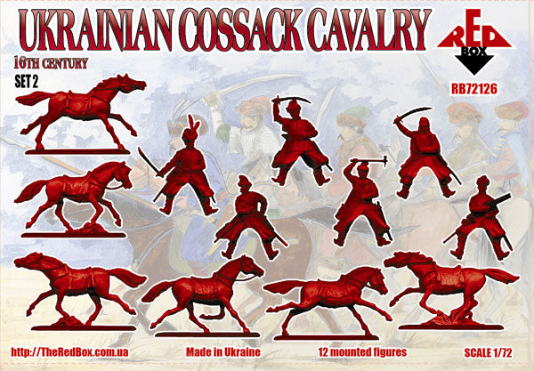 Red Box RB72126 1:72 Ukrainian Cossack Cavalry 16c set 2