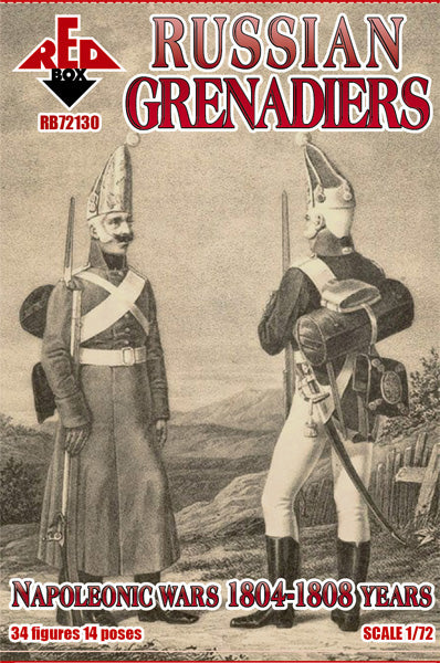 Red Box RB72130 1:72 Napoleonic Russian Grenadiers