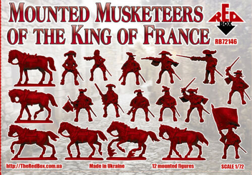 Red Box RB72146 1:72 Mounted Musketeers of the King of France XVII c.