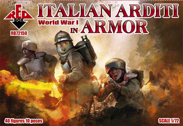 Red Box RB72150 1:72 Italian Arditi in armor WWI