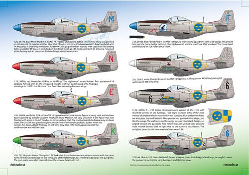 Moose Republic Decals RBDS32001 1:32 J 26/S 26 North-American P-51D Mustang