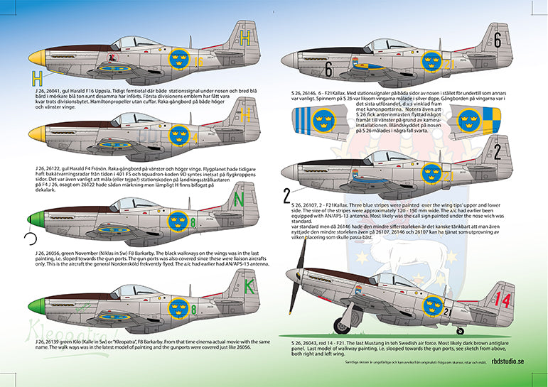 Moose Republic Decals RBDS48002 1:48 J 26/S 26 P-51D Mustang Part 1