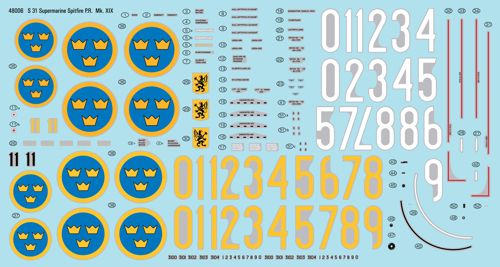 Moose Republic Decals RBDS48006 1:48 S 31 Supermarine Spitfire Pr Mk.XIX