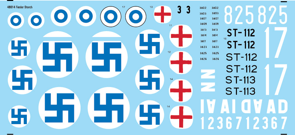Moose Republic RBDS48014 1:48 Fi-156C Storch Finland/Sweden/Norway
