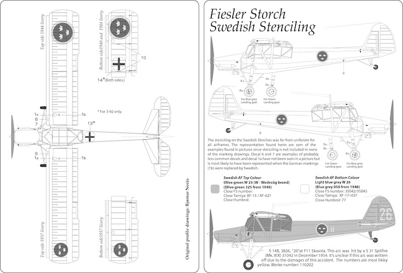 Moose Republic RBDS48014 1:48 Fi-156C Storch Finland/Sweden/Norway