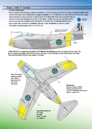 Moose Republic Decals RBDS48020 1:48 Saab J-29E/F Tunnan Part 2