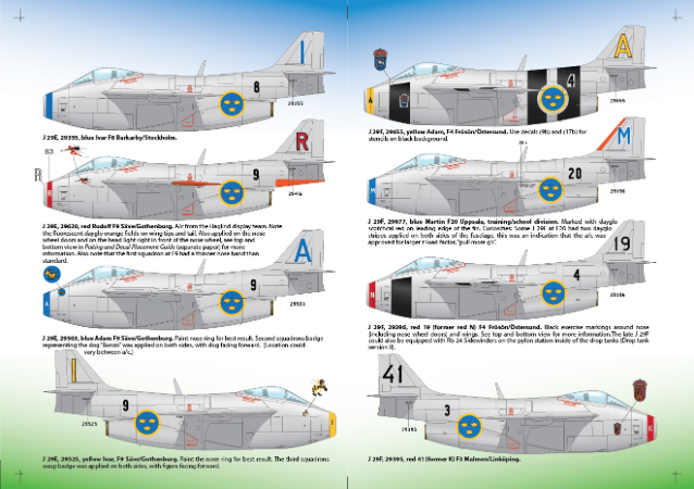 Moose Republic Decals RBDS48020 1:48 Saab J-29E/F Tunnan Part 2