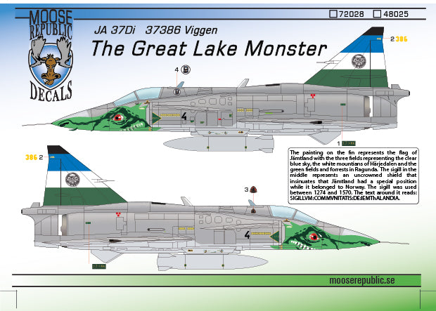 Moose Republic Decals RBDS48050 1:48 m/64 Yellow Numbers