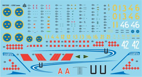 Moose Republic Decals RBDS72002 1:72 Saab J-32B/E 'Lansen'