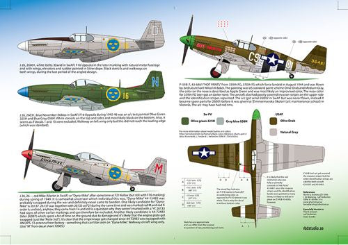 Moose Republic Decals RBDS72007 1:72 J 26/S 26 P-51D Mustang part 3