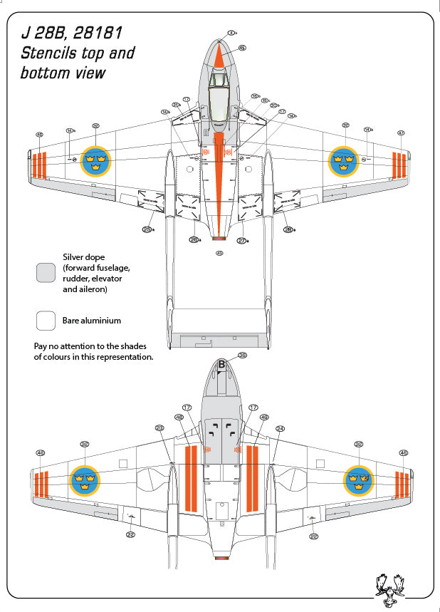 Moose Republic Decals RBDS72009 1:72 J 28B/de Havilland Vampire FB.5