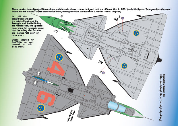 Moose Republic RBDS72028 1:72 Saab JA-37 Viggen Great Lake Monster