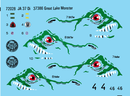 Moose Republic RBDS72028 1:72 Saab JA-37 Viggen Great Lake Monster