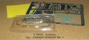 Rob Taurus RBTS72602 1:72 Hawker Tempest Mk.V etched, vac canopy and canopy mask