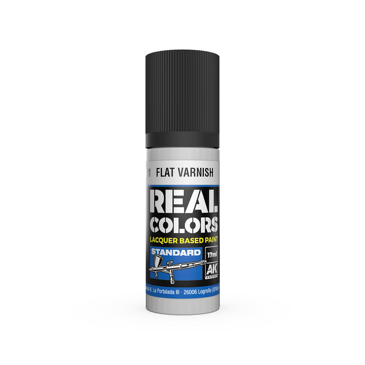 AK Interactive RC801 Flat Varnish 17ml Real Colours Lacquer Paint