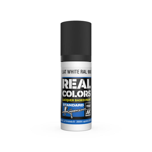 AK Interactive RC806 Flat White RAL 9003 17ml Real Colours Lacquer Paint