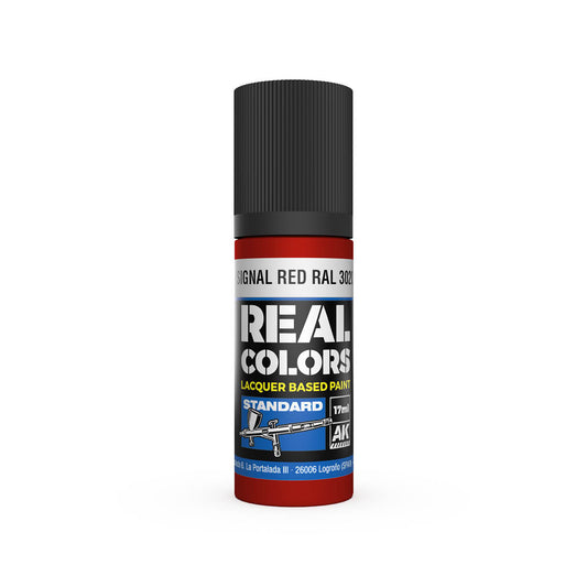 AK Interactive RC811 Signal Red RAL 3020 17ml Real Colours Lacquer Paint