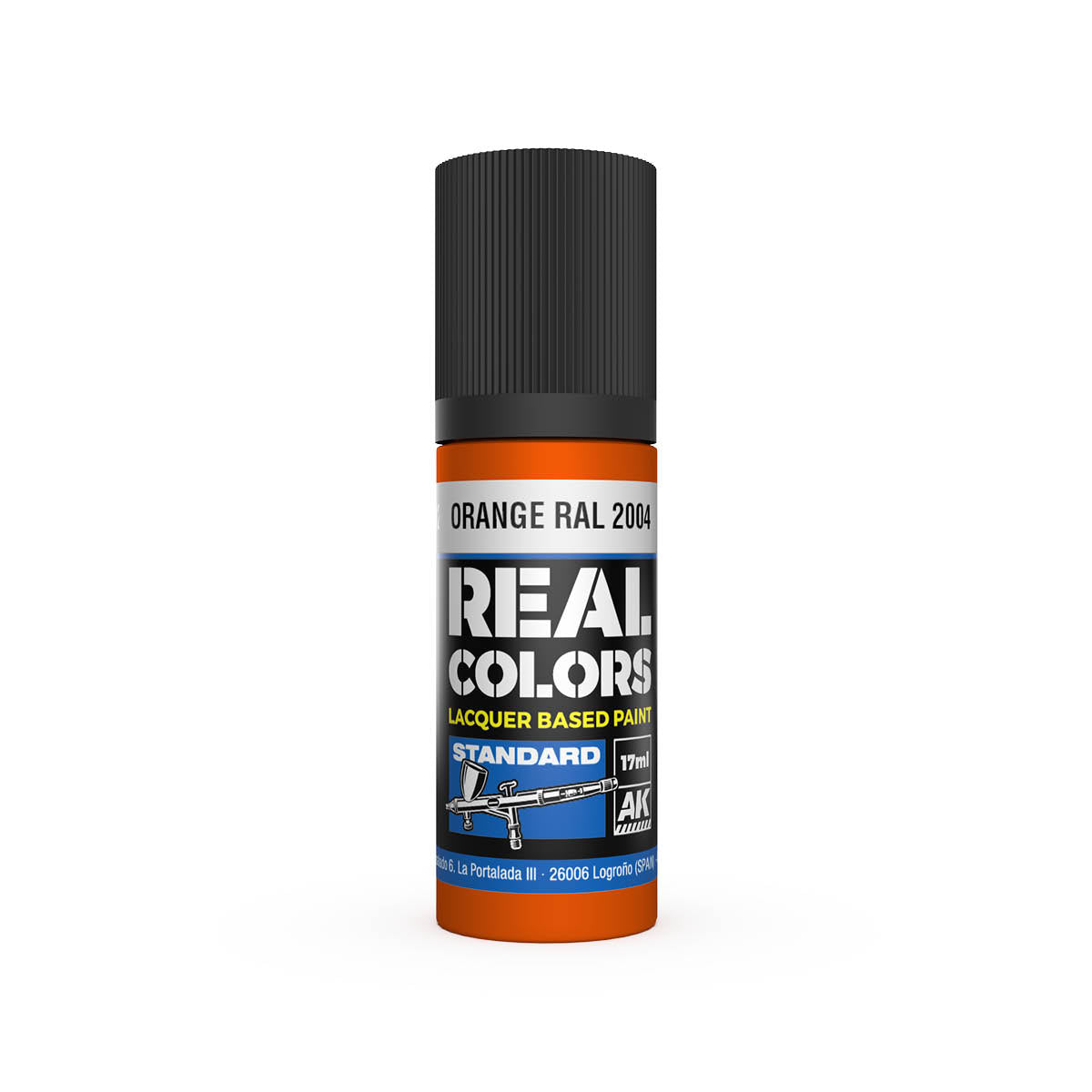 AK Interactive RC812 Orange RAL 2004 17ml Real Colours Lacquer Paint