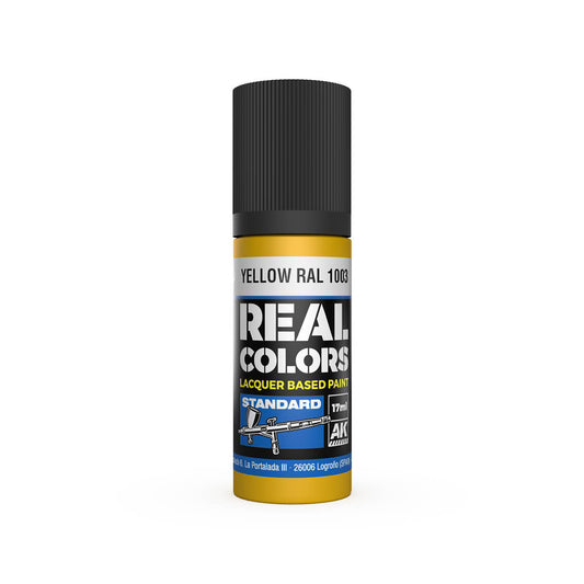 AK Interactive RC814 Yellow RAL 1003 17ml Real Colours Lacquer Paint