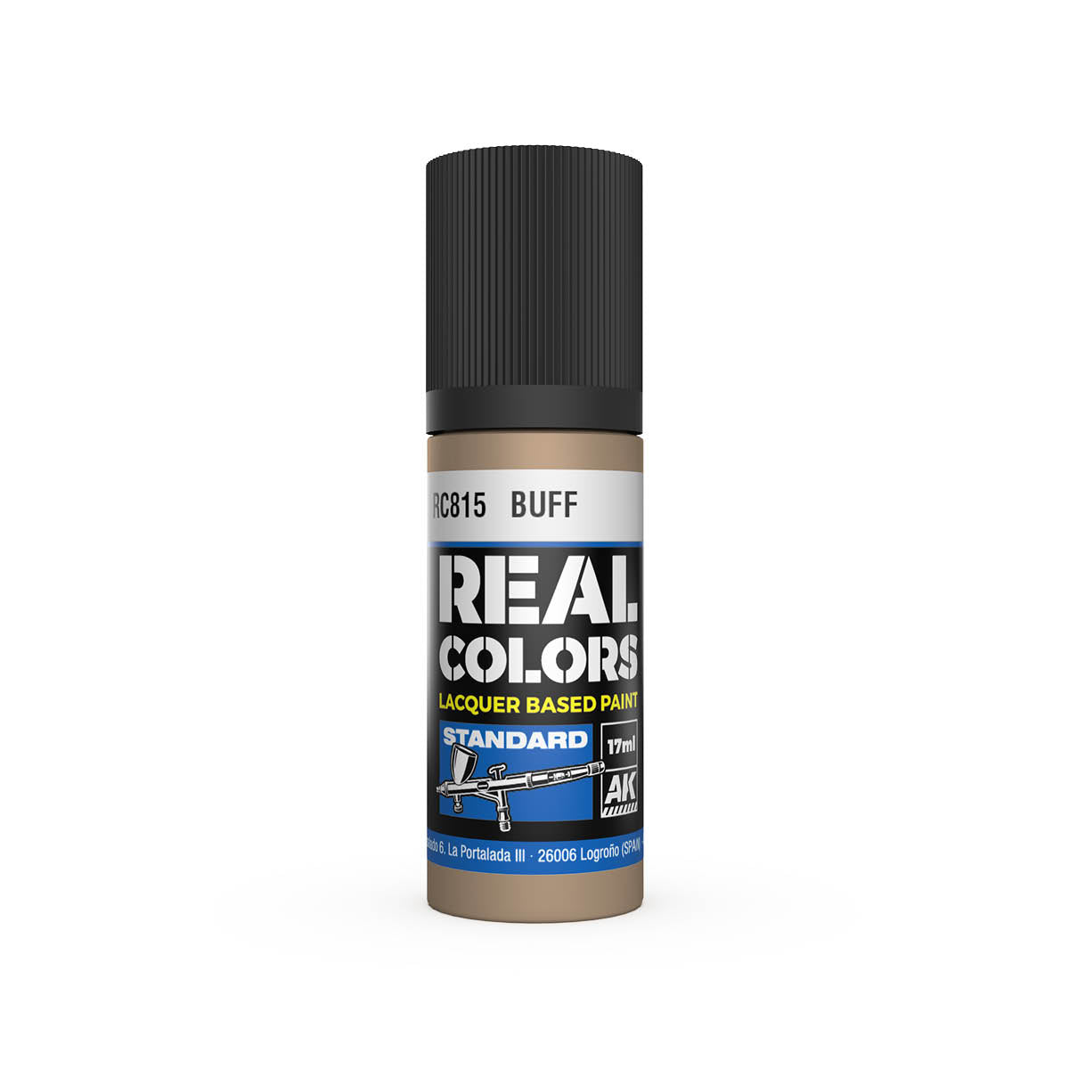 AK Interactive RC815 Buff 17ml Real Colours Lacquer Paint