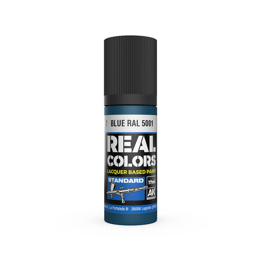 AK Interactive RC817 Blue RAL 5001 17ml Real Colours Lacquer Paint