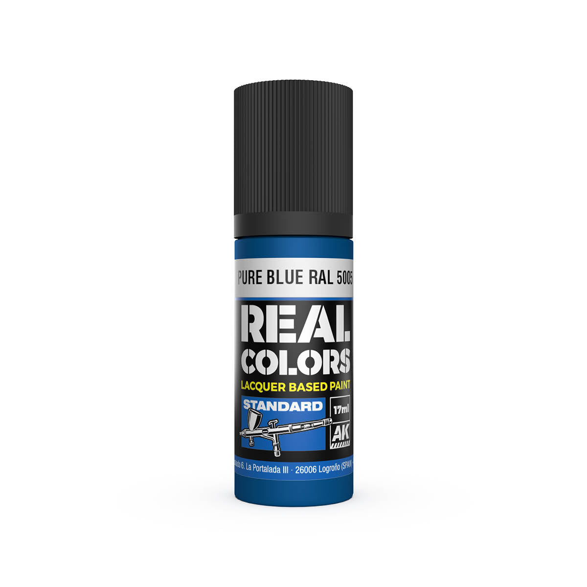AK Interactive RC818 Pure Blue RAL 5005 17ml Real Colours Lacquer Paint