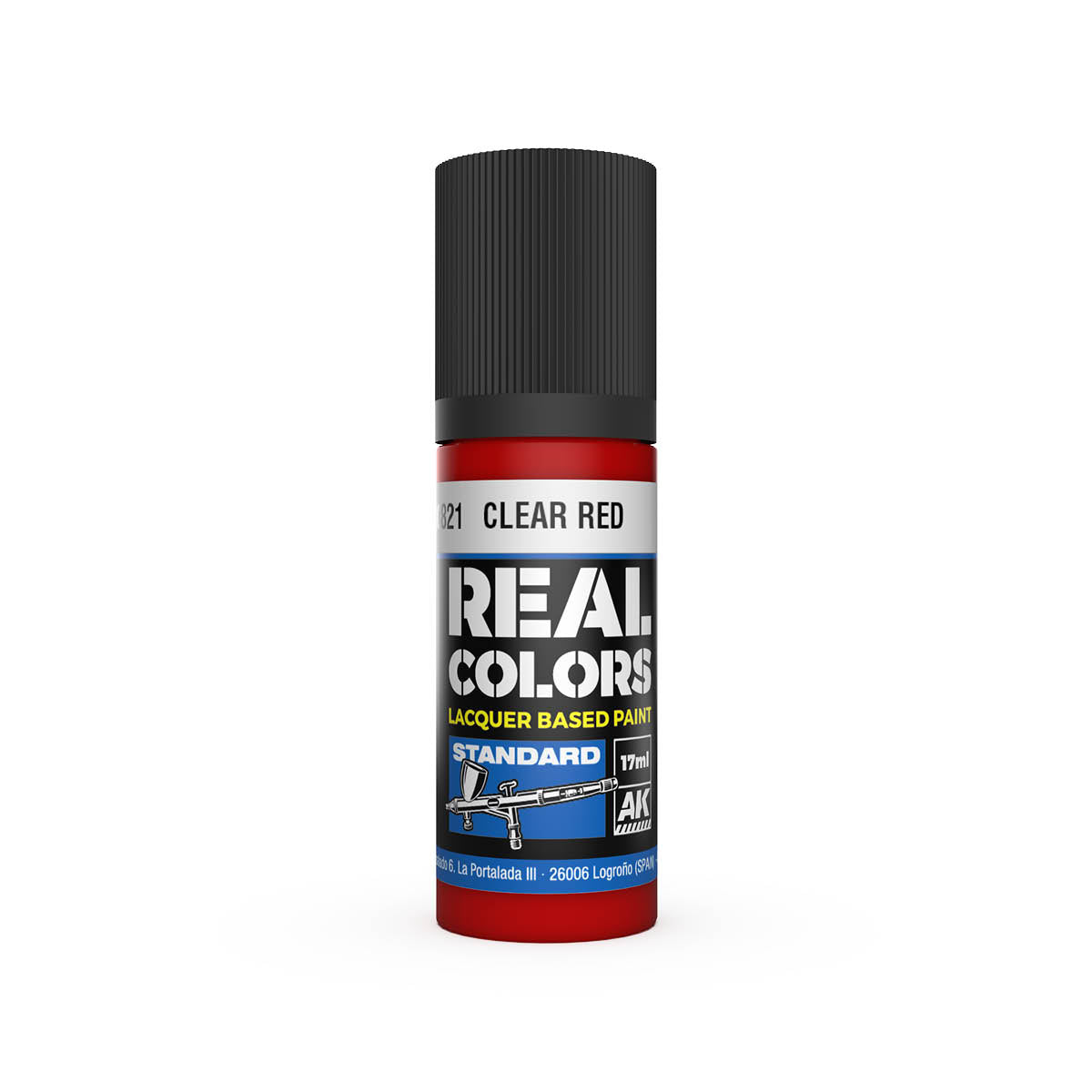 AK Interactive RC821 Clear Red 17ml Real Colours Lacquer Paint
