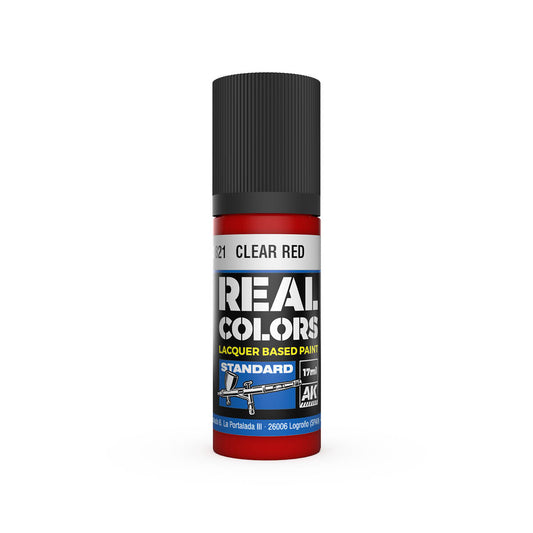 AK Interactive RC821 Clear Red 17ml Real Colours Lacquer Paint