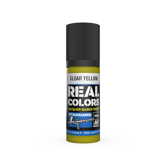 AK Interactive RC825 Clear Yellow 17ml Real Colours Lacquer Paint