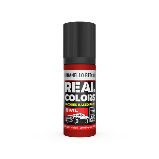 AK Interactive RC834 Maranello Red 300 17ml Real Colours Lacquer Paint