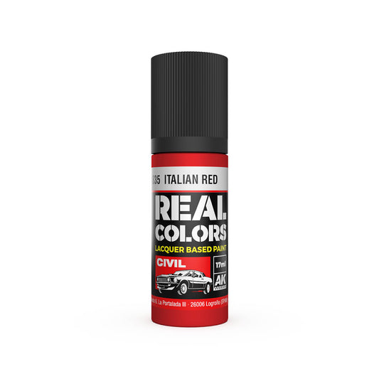 AK Interactive RC835 Italian Red 17ml Real Colours Lacquer Paint