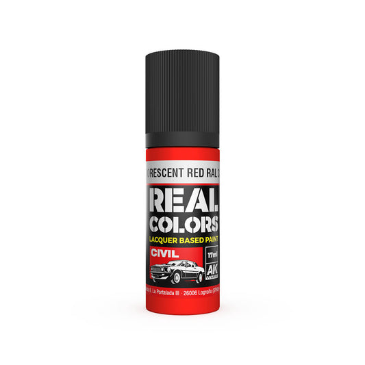 AK Interactive RC837 Fluorescent Red RAL 3026 17ml Real Colours Lacquer Paint