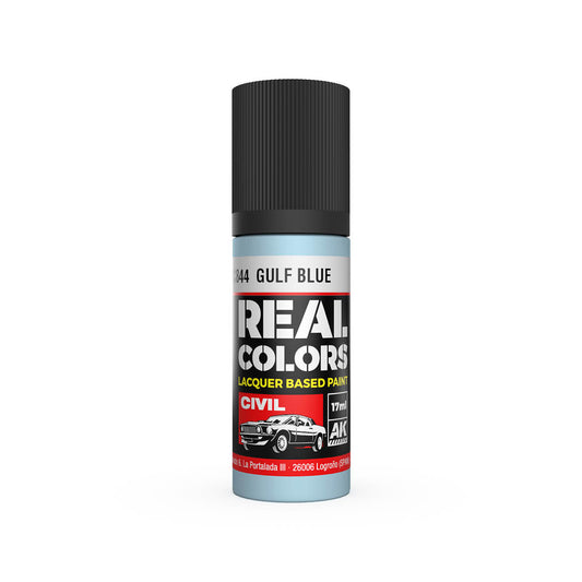 AK Interactive RC844 GULF Blue 17ml Real Colours Lacquer Paint