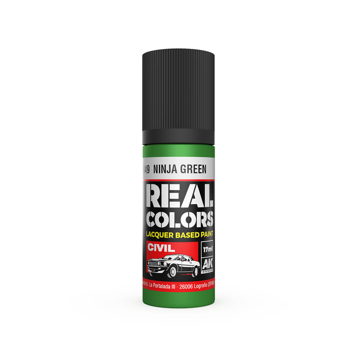 AK Interactive RC849 Ninja Green 17ml Real Colours Lacquer Paint