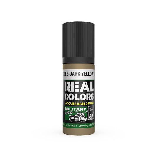 AK Interactive RC859 Dunkelgelb-Dark Yellow RAL 7028 17ml Real Colours Paint