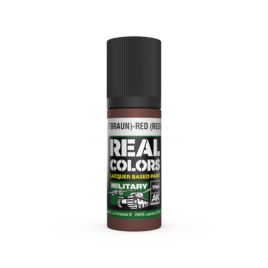 AK Interactive RC863 Rot (Rotbraun)-Red Brown RAL 8013 17ml Real Colours Paint