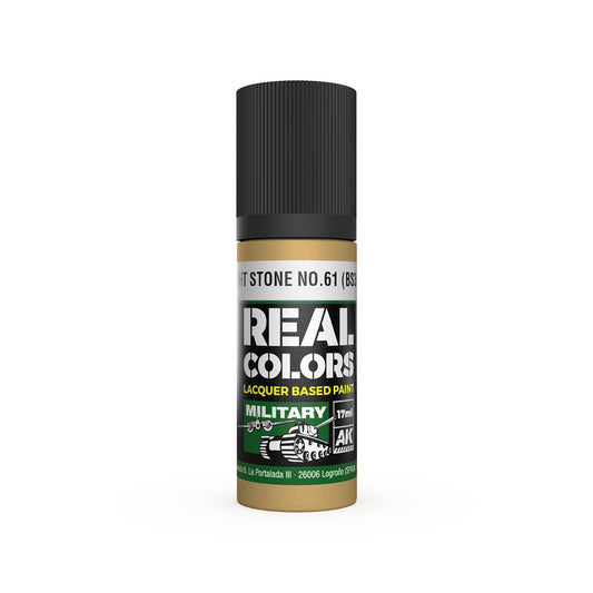 AK Interactive RC868 Light Stone No61 (BS381) 17ml Real Colours Lacquer Paint