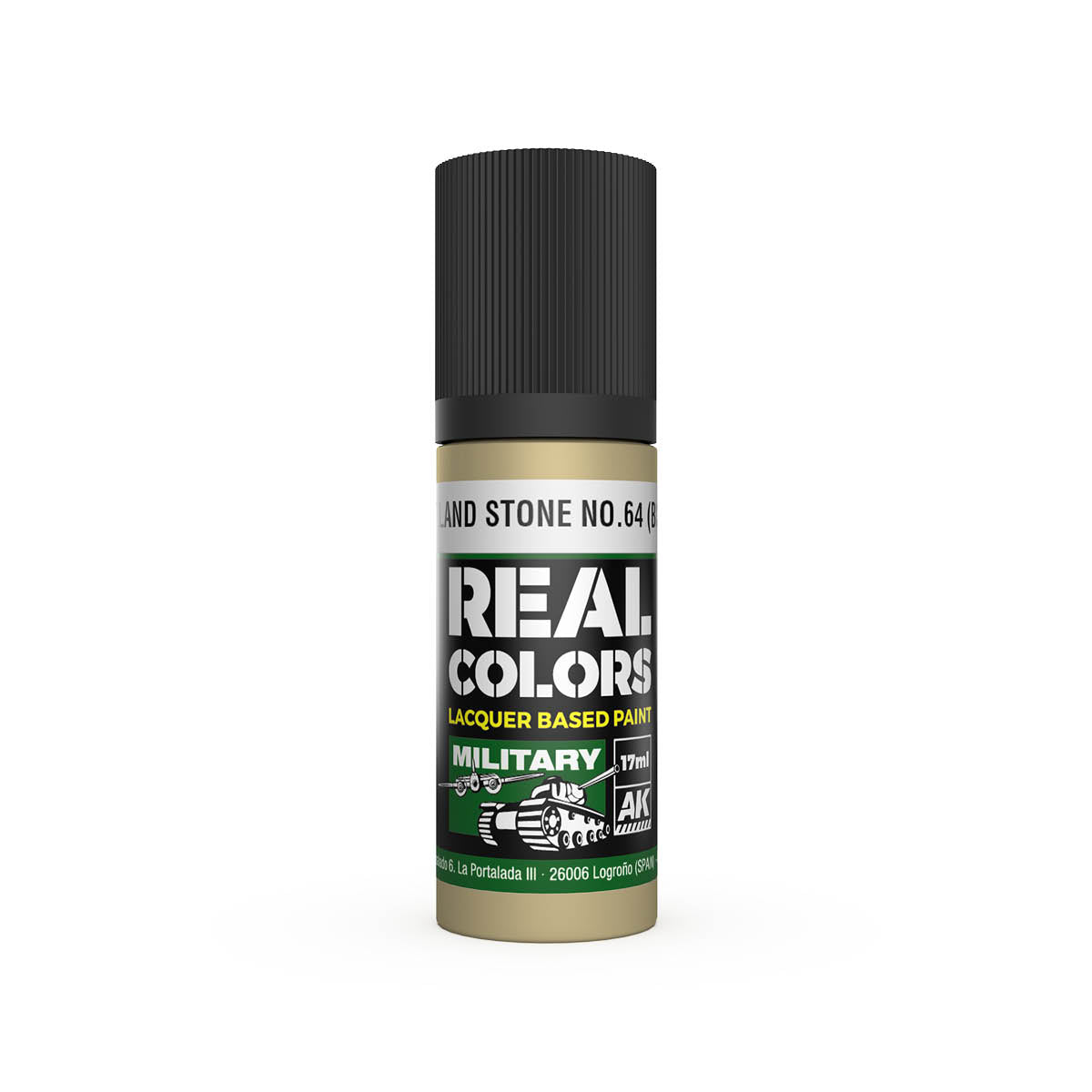 AK Interactive RC869 Portland Stone No64 (BS381) 17ml Real Colours Lacquer Paint