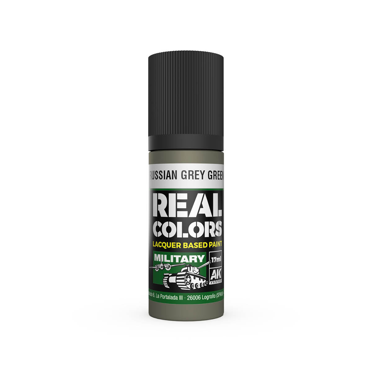 AK Interactive RC879 Russian Grey Green 17ml Real Colours Lacquer Paint